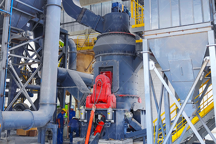 Garis produksi tepung batu Brasil