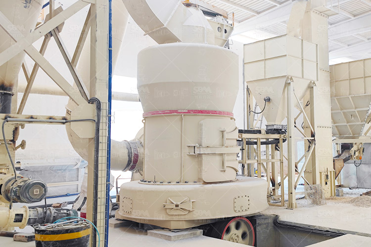 Garis produksi tepung batu kapur Portugal